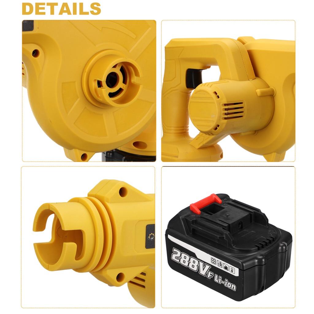 1500 Вт 288 В Беспроводной Электрический Воздуходув Пылесос Воздуходув Выдув и Всасывание Сборщик Листьев и Пыли Для Makita 18 В