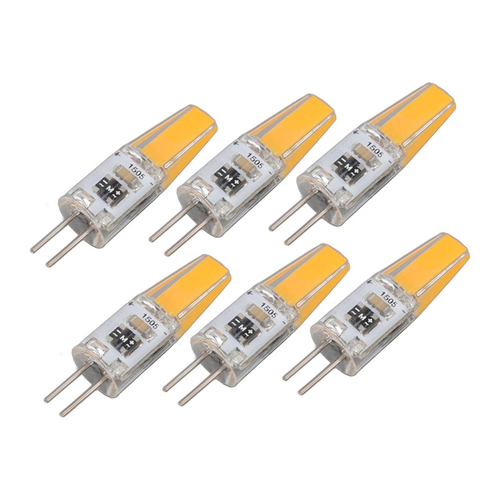 6 шт. Лампа G4 Диммируемая 2 Вт 180 лм Светодиодная лампа для настольной лампы, настенной лампы, люстры, на замену 120 В