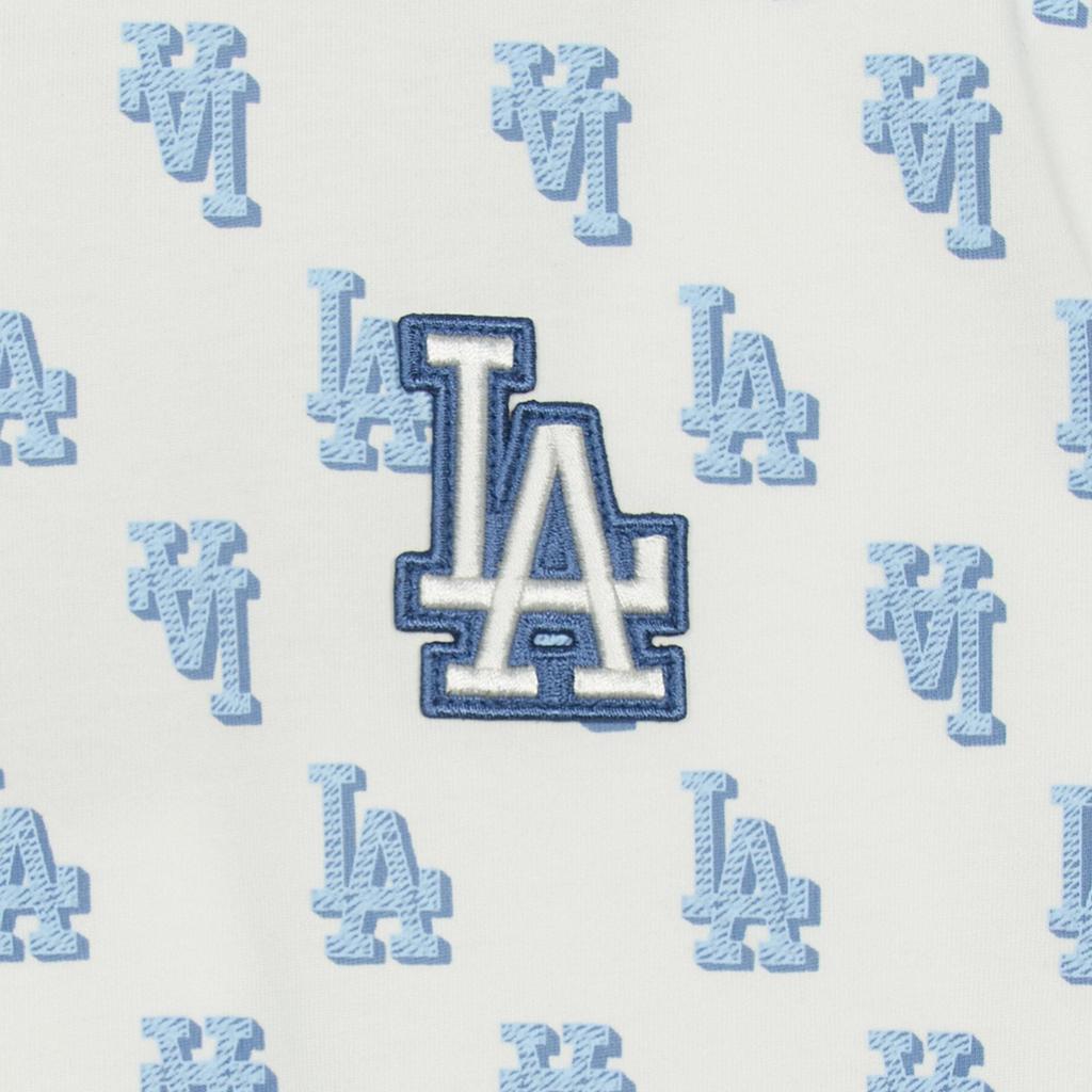Новая коллекция MLB MONOGRAM Футболка Los Angeles Dodgers Кремовая Детская 7ATSM1153-07IVS