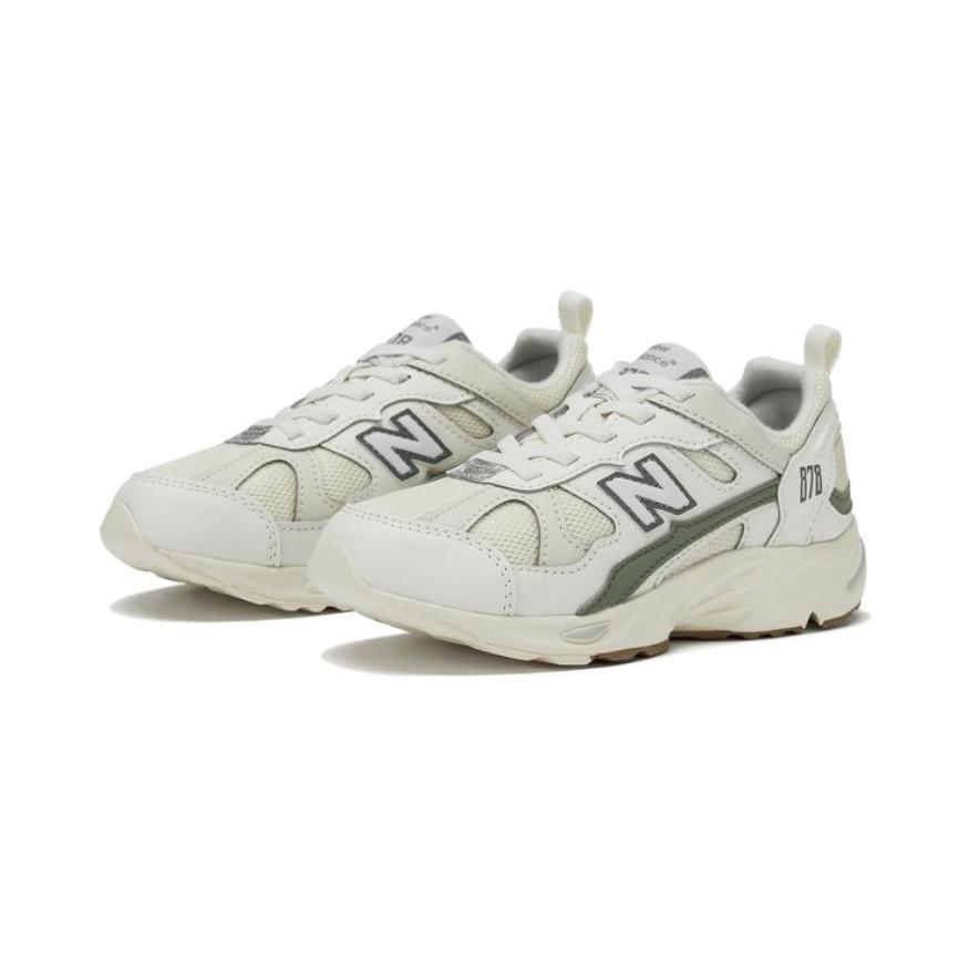 New Balance NB 878 Модные амортизирующие, износостойкие низкие кроссовки для бега Кремовый Цвет Дети Возраст 3 7 Лет PV878SA1