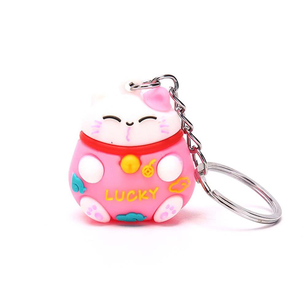 Аксессуар для телефона, украшения на удачу, брелок для автомобиля, сумка, брелок с изображением счастливого кота, мультяшный брелок