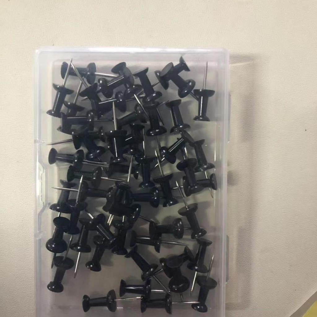 Коробка из 100 Т-образных булавок с плоской головкой для пробковых досок, досок для рисования и досок для сообщений - Канцелярские кнопки и канцелярские гвоздики