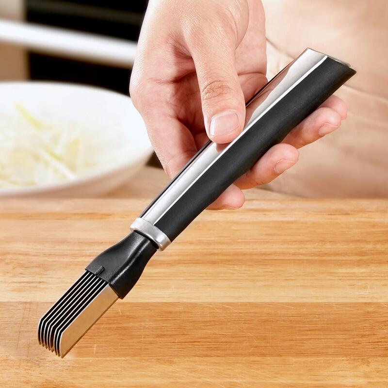 Нож для нарезки лука соломкой Терка из нержавеющей стали Скребок для овощей Измельчители для кухни Инструменты для фруктов и овощей