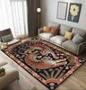 Parrot and Tiger Rug Exotic Rug Non-slip Rug Tropical Rug Vibrant Animal Rug Animal Rug Design Rug Modern Printed Rug Patio Rug