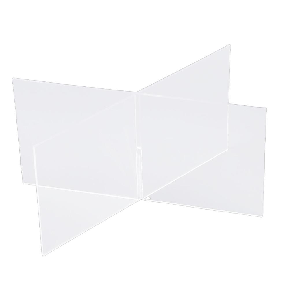 1set Portable Size Acrylic Book Stand Clear Acrylic Material Desktop Reading Rack Office Display