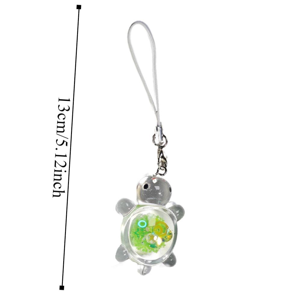 Прозрачный брелок для телефона в виде черепахи, подвеска, подвеска, маленькая черепаха, ремешок для телефона, подарок для девочки