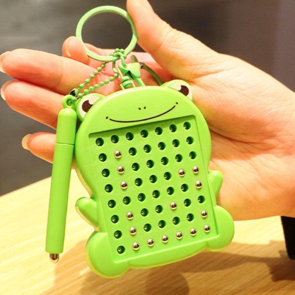 Доска для рисования со стальным шариком, брелок для сумки, магнитная доска, кулон, подарки для малышей