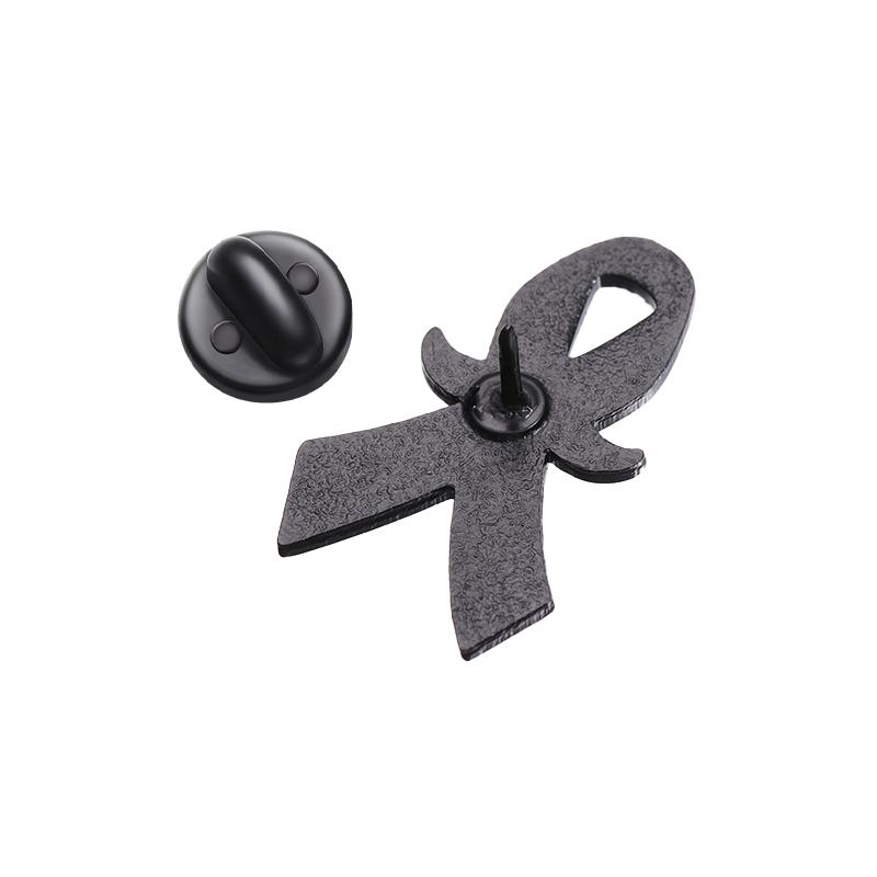 Blue Ribbon Enamel Pins Custom Prostate Cancer Men's Health Brooches Lapel Badges Jewelry Gift for Kids Friends