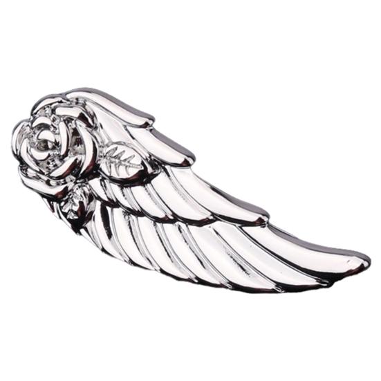 Мужской зажим для галстука в форме розы и крыла, булавка на лацкан, съемный дизайн, аксессуар для формальной одежды и повседневной носки