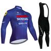Комплект командной велосипедной формы QUICK STEP 2026 Мужская Летняя MTB Гонки Велосипедная одежда Длинный рукав Ropa Ciclismo На открытом воздухе Профессиональная велосипедная форма