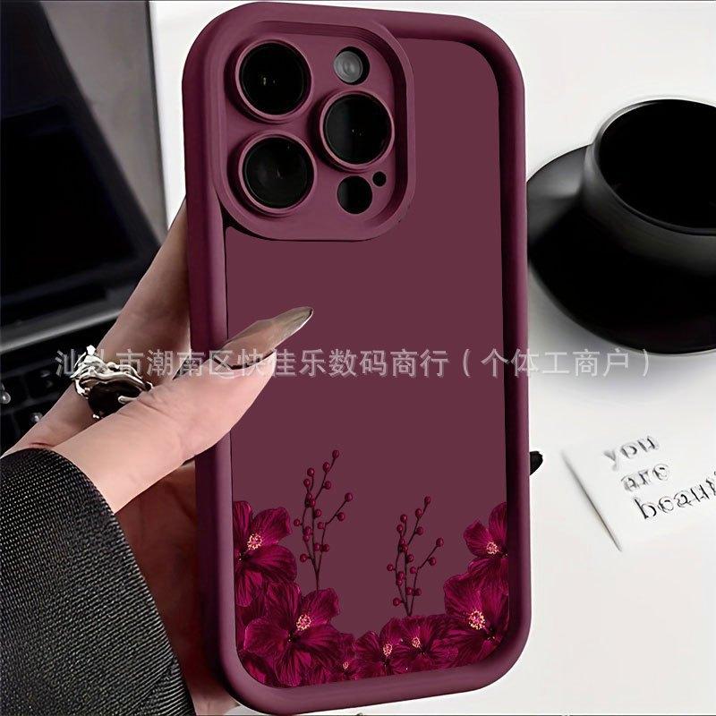 Чехол для телефона Tulip iPhone 16 Pro Max 17 Apple 15/14/13 Цветок 12 Полное покрытие Защитный чехол 11 мягкий