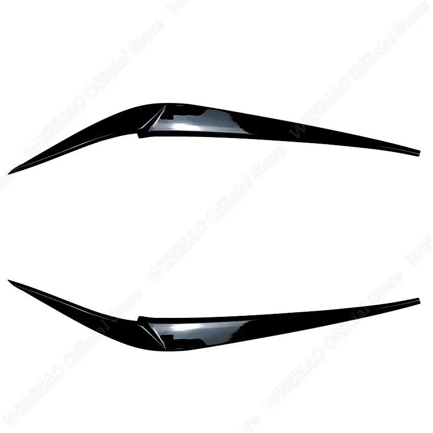 2pcs Gloss Black Headlight Eyebrows for BMW X4 X3 G01 G02 2018 2019 2020 2021 Car Headlight Eyelids Lids ABS Plastic Accessories