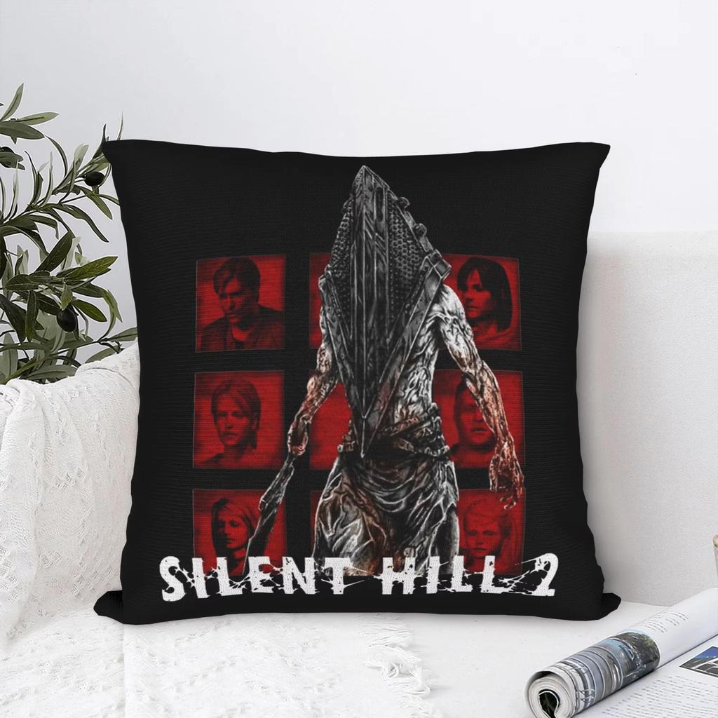 Наволочка для подушки в стиле хоррор-игры Silent Hill 2 - Квадратная полиэстеровая наволочка для дивана, модный декор