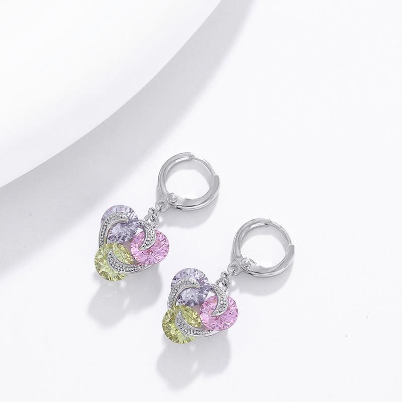 Высококачественные ретро-серьги с цирконом, падающие темпераментные женские свадебные серьги