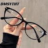 Women Anti Blue Light Cat Eye Metal Frame Glasses Fashion Men Glasses
