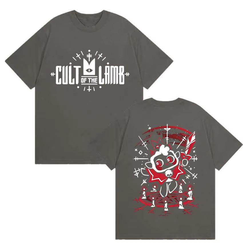 Hot Game Cult of The Lamb Retro Graphic T Shirt Unisex Women Game Gift Humor Short Sleeve Tshirts Casual pure Cotton Tops Tshirt