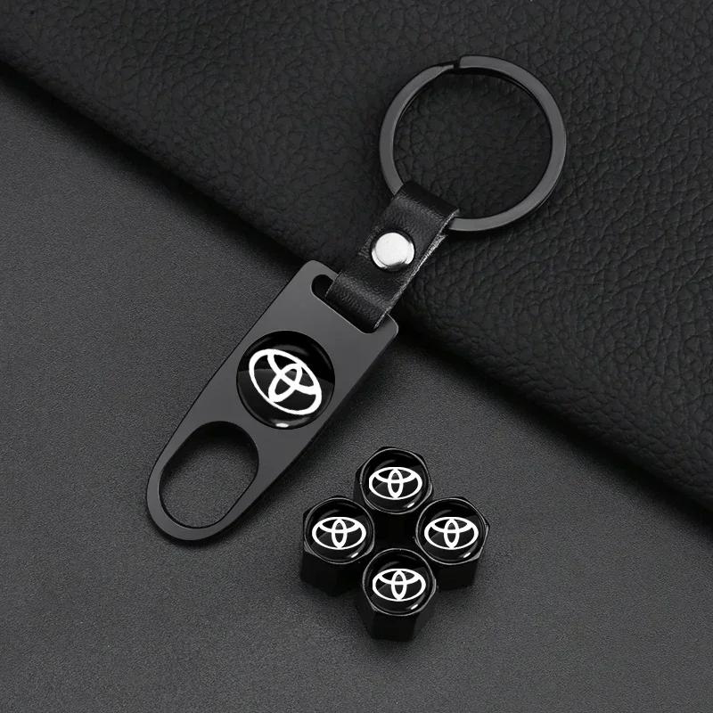 Car Braided Rope Keychain Keyring Key Holder Couple Gifts for Toyota Prado Aqua Hilux Camry Prius TRD Venza GR Yaris Accessories