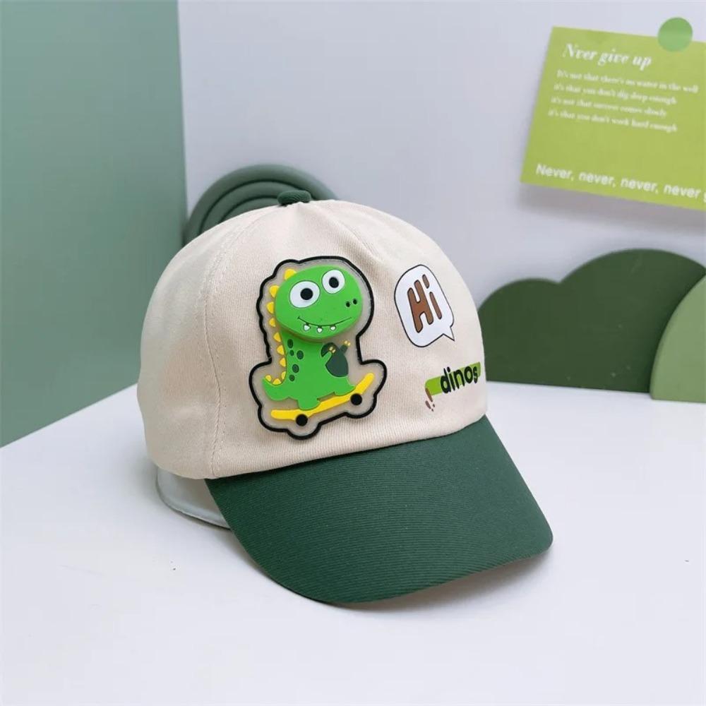 Adjustable Size Children Baseball Cap Dinosaur Baby Sun Hat Cartoon Dinosaur Cap Sun Protection
