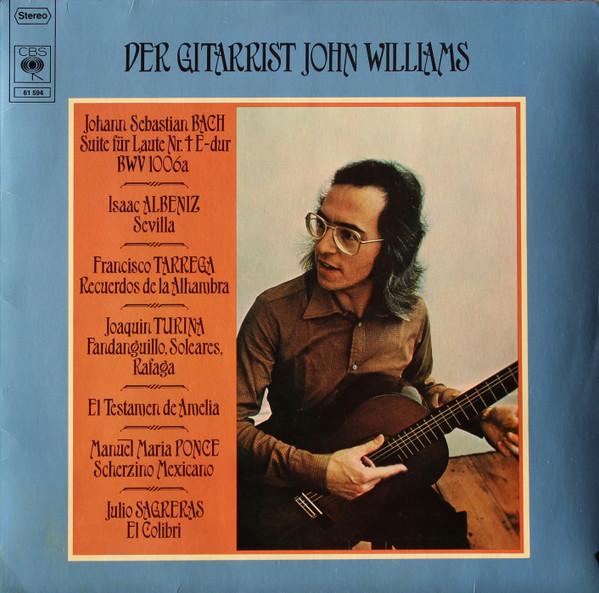 Виниловая пластинка JOHN WILLIAMS Гитарист Джон Уильямс CBS61594 1975 Германия Классика Б/у