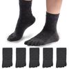 Деловые Антибактериальные и Дышащие Подходят для Всех Премиальный Набор из 5 Мужских Носков с Пятью Пальцами O.F.M, Носки, Устойчивые к Запаху, Хлопок, Сезоны, Качество,