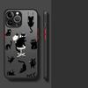 Чехол для iPhone 17 Pro Max 14 15 13 Mini 7 8 SE Air XS XR 16 Plus 12 11 Funda Задняя крышка телефона Милый мультяшный кот