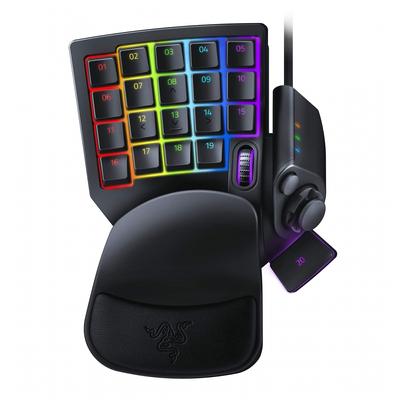 Razer Клавиатура Tartarus Pro для левой руки, 20 аналоговых переключателей управления с колесом, 8-позиционная клавишная панель для большого пальца, все 32 клавиши настраиваемые [Авторизованный дистрибьютор в Японии]