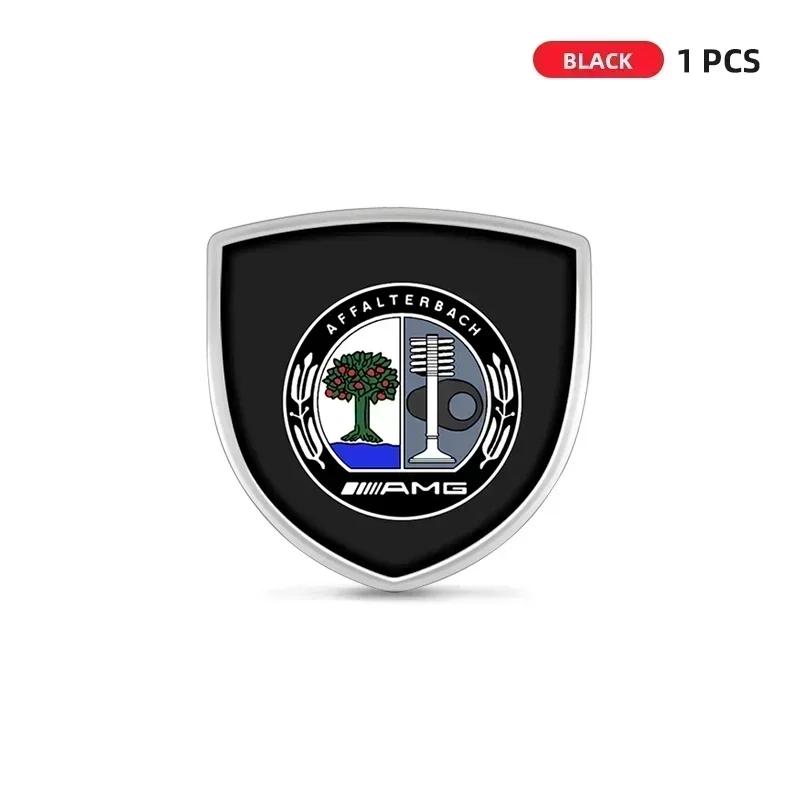 1/2pcs 3D Metal Car Body Fender Emblem Shield Stickers Decor Auto Accessories for Mercedes Benz W211 W204 W210 W203 CLA GLA VK1