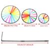 Flower Yard Decoration Triple Wheel Wind Spinners Rainbow Pinwheel Windmill Toys Garden Windmill