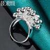 925 Sterling Silver Grape Bead Ring Fashion Jewelry