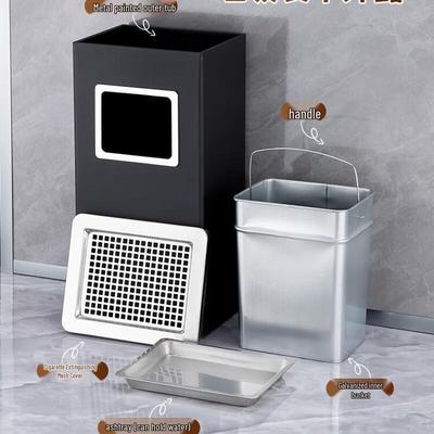 Уличная пепельница и мусорное ведро Gongbeisu из нержавеющей стали