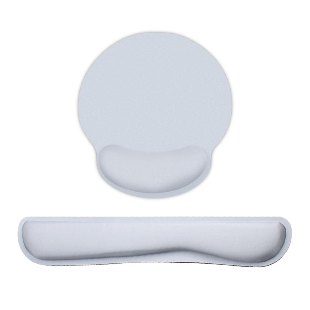 Memory Foam Keyboard Wrist Rest Mouse Pad Set Keyboard Mouse Wrist Pads with Lycra Fabric Anti-slip