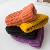 New Candy Colors Kpop Trend Twist Woolen Beanie Hat Autumn and Winter Women's Cap Keep Warm Winter Hat Plush Thread Knitted Hat