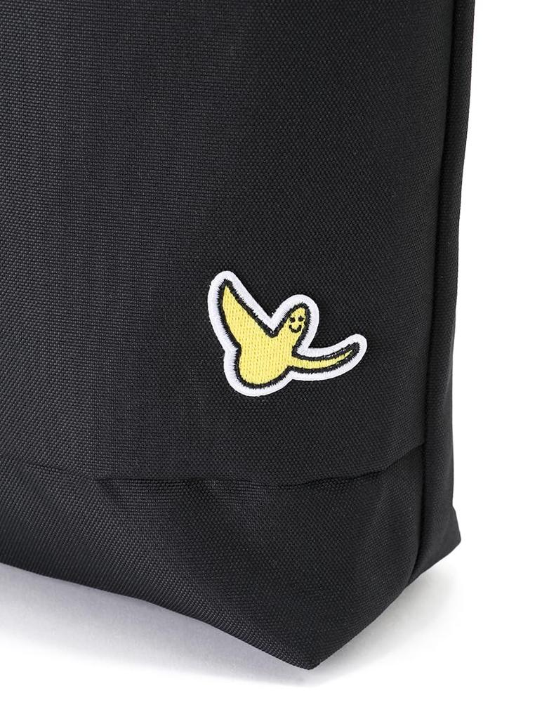 (Что это такое?) ART BY MARK GONZALES Сумка-тоут через плечо с логотипом BOX для мужчин и женщин (Черный x черный логотип)