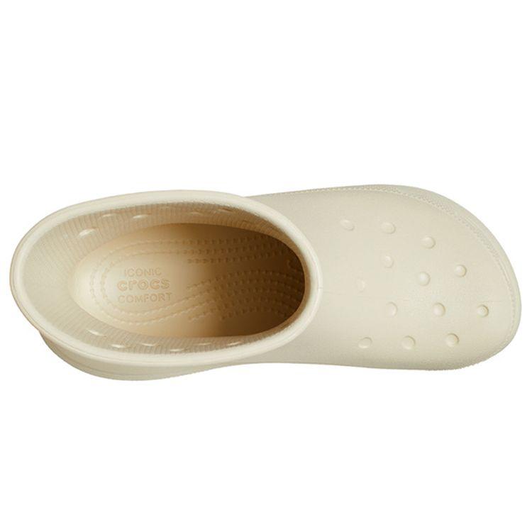 Crocs Классические пуховики Уличная мода Толстая подошва Короткие ботинки Женские ботинки Молочно-белый 207946-2Y2