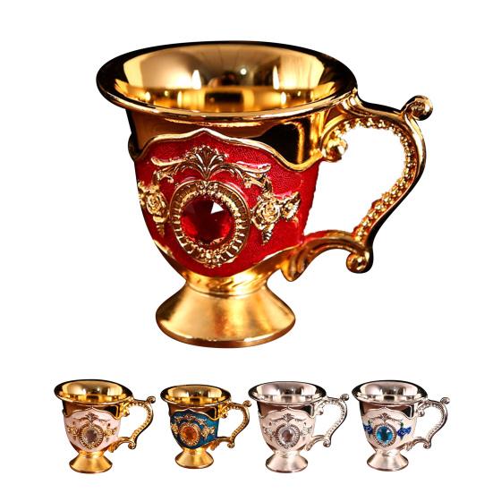 Декор чайной чашки Красивый ретро-стиль Многоразовый уникальный элегантный цветочный узор Чашка для ликера для вечеринки