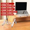 Foldable Computer Risers, Metal Notebook Support with AntiSlip Silicone Pad for Computer Notebook Tablets