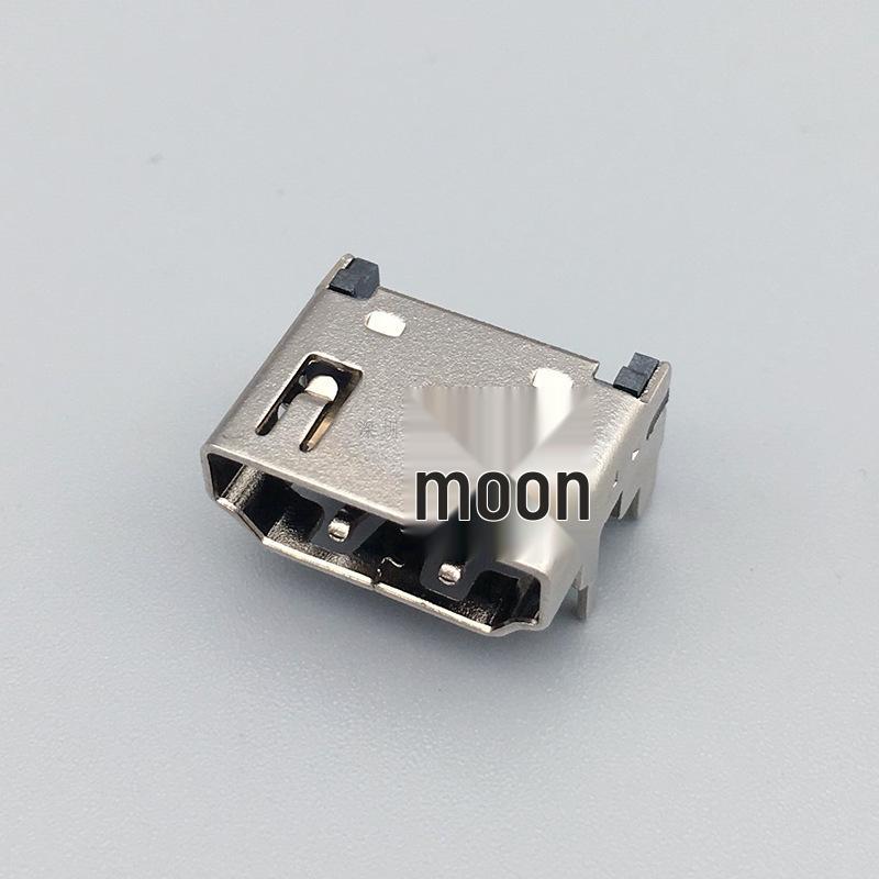 HDMI Тип A 19-контактный гнездовой SMD-разъем, передний вставка, заднее крепление, компьютерный разъем