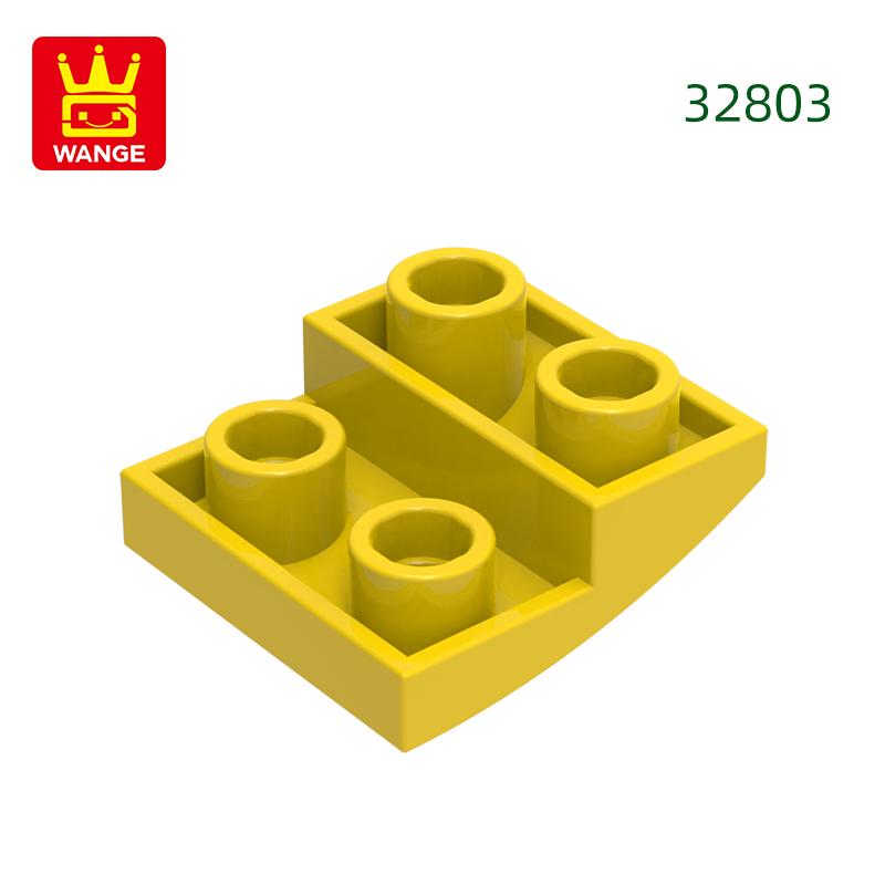 Нетоксичный 150 шт./лот 32803 Наклонный изогнутый 2x2x2/3 Строительный блок Moc Цветные аксессуары Совместимы с Brick DIY Детская игрушка