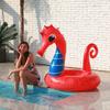 Надувной плавучий матрас-круг для плавания в виде красного морского конька для взрослых