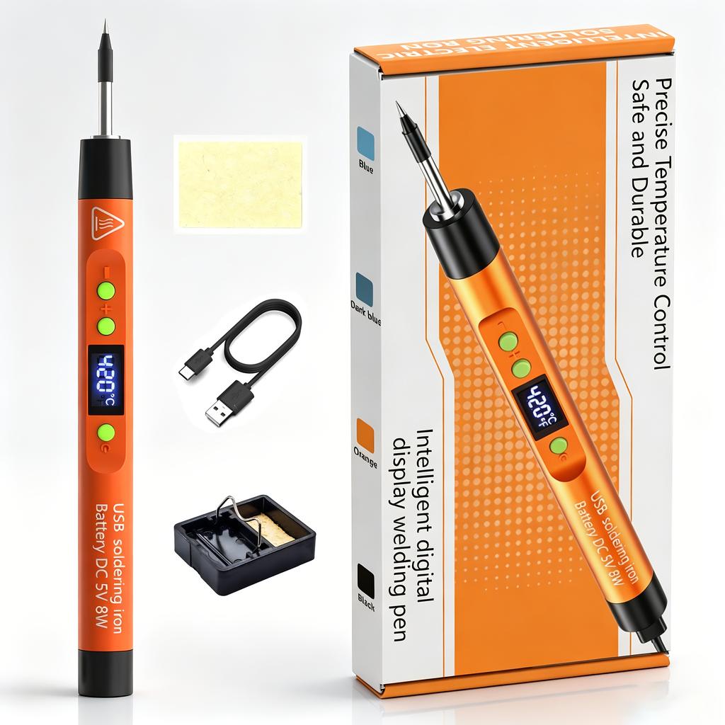 Digital Display Temperature Control Fast Charging Soldering Iron Set, Electronic DIY Handmade Mobile Phone Circuit Board Repair,