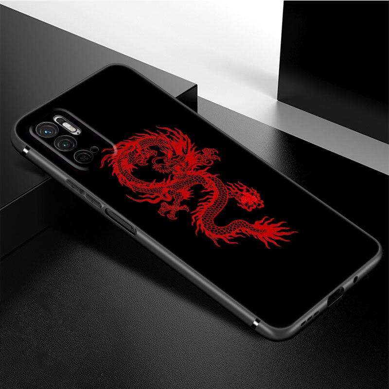 Чехол для телефона с мультяшным драконом для Xiaomi Redmi Note 11 10 9 8 Pro 11T 5G 10T 10S 9S 9T 9i 9C 9A 8T мягкий черный чехол из ТПУ Coque Funda
