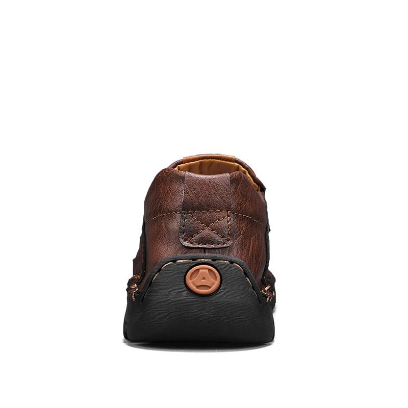 Мужская повседневная обувь Кожаные мокасины ручной работы Удобная мужская обувь Мокасины на плоской подошве Мужские кроссовки