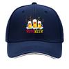 Reinbeer Christmas Beer Reindeer Lights Funny Graphic Sandwich Baseball Cap Sun Cap Outdoor Workouts Hat