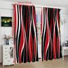 2 шт. - Красная линия - HD-печатная штора - Материал полиэстер - подходит для спальни, гостиной, кабинета (настраиваемый)