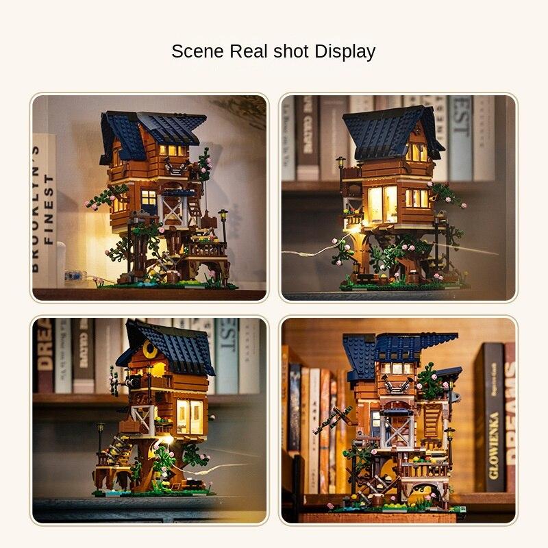 Cada C66004 Four Seasons Tree House Развивающая игрушка Строительные блоки Игрушки Модель Строительные наборы Игрушки и хобби для детей