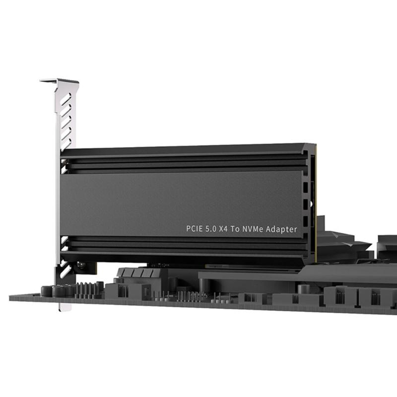 High Performances PCIe5.0 To NVME2.0 Adapter Card for Video Editing and 3D Modelings Applications Plugs and Play