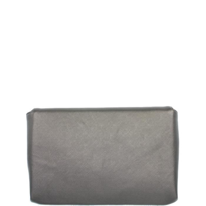 Pochette - CHRISTIAN LACROIX - 5C02 (Black) - Cuir Saffiano - Monogramme en relief - Sangle amovible