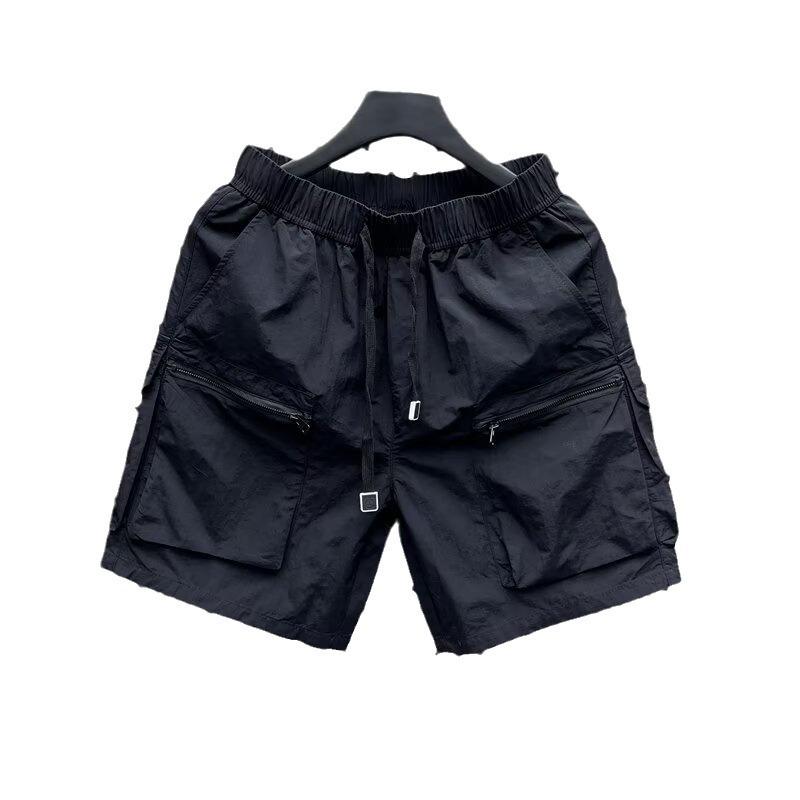 Мужские быстросохнущие летние шорты для работы на открытом воздухе с карманами на молнии