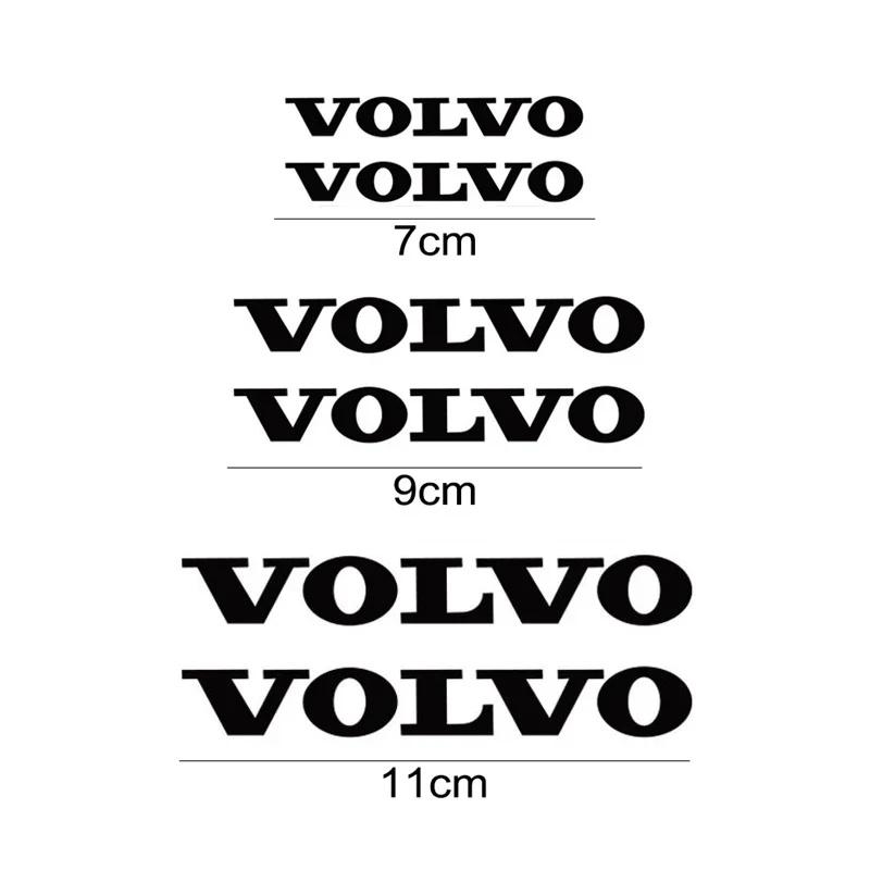 6 шт. Наклейки на тормозные суппорты Volvo Водонепроницаемые Термостойкие Виниловые Наклейки Для XC40 XC60 XC90 S60 Автомобильный Декор Ступицы Колеса Аксессуар