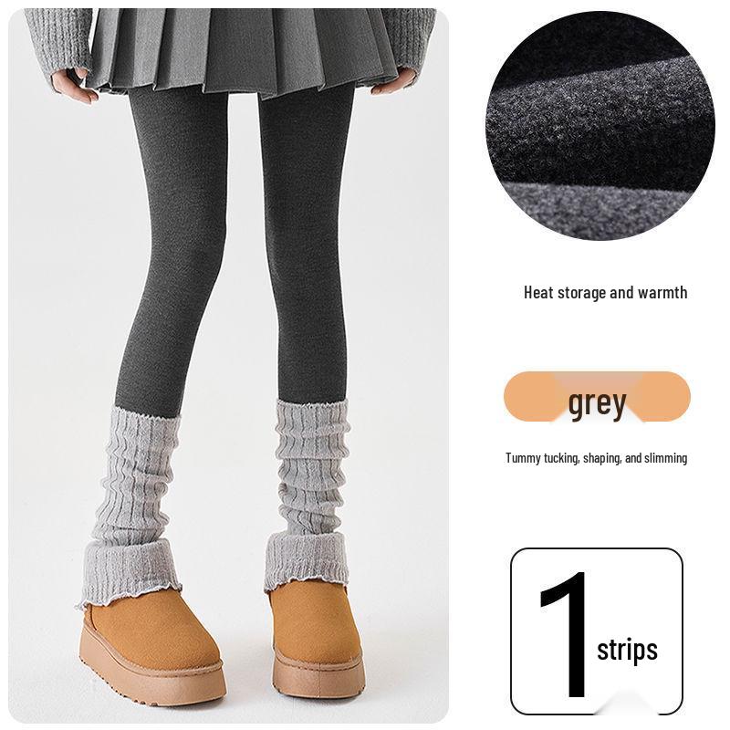 JIAZINI Женские серые микрокомпрессионные утягивающие леггинсы - на флисовой подкладке, не скользят, идеально подходят для весны и осени/зимы.